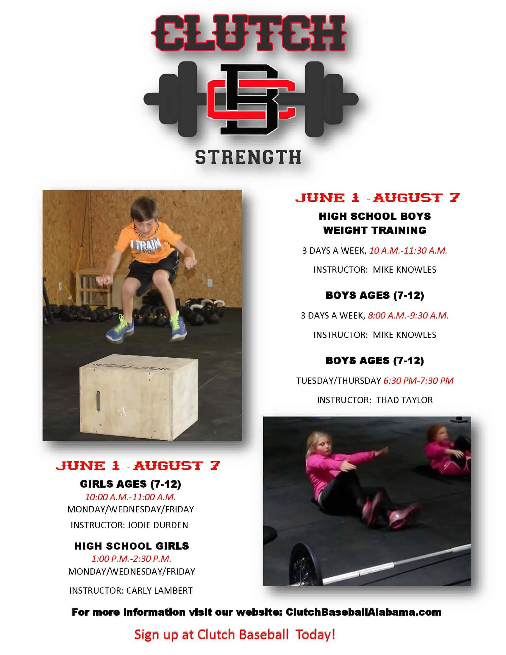 BASEBBALL SOFTBALL SummerTraining Program 2015HS 1